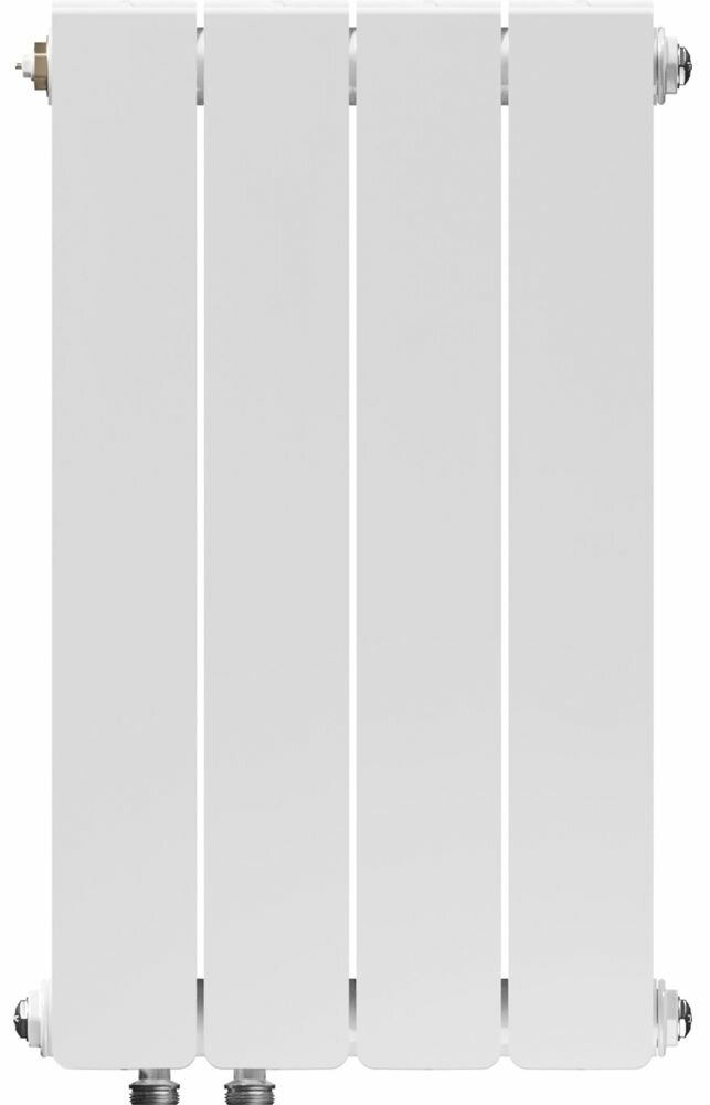 EQUATION радиатор биметаллический 1" 500/90 мм двухсторонний (4 секции) нижнее подключение / EQUATION радиатор биметаллический 1" 500/90мм