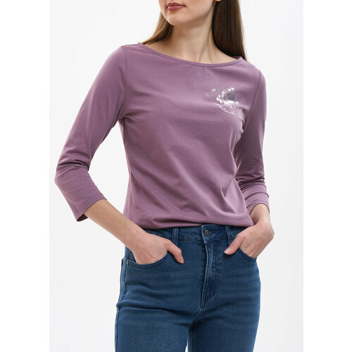 фото Лонгслив funday, размер 44, фиолетовый