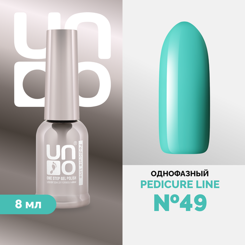 Гель-лак UNO, Pedicure Line №49 yoko база и топ 2 в 1 матовый эффект 4 мл