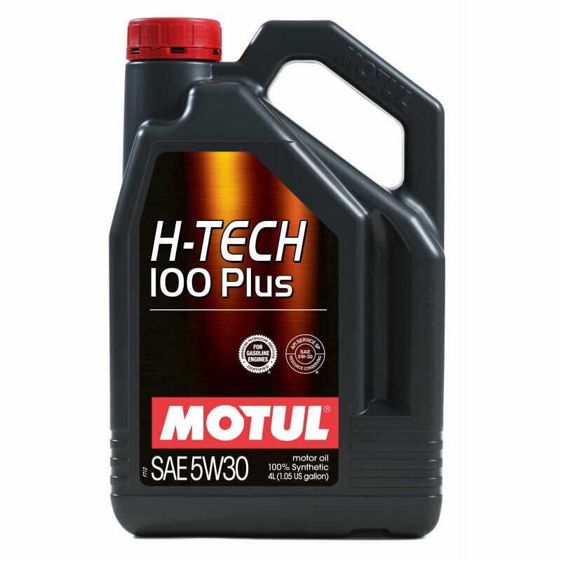 Масло моторное Motul H-TECH 100 Plus 5w30 синтетическое API SP RC ILSAC GF-6A для бензинового двигателя 4л арт. 112142