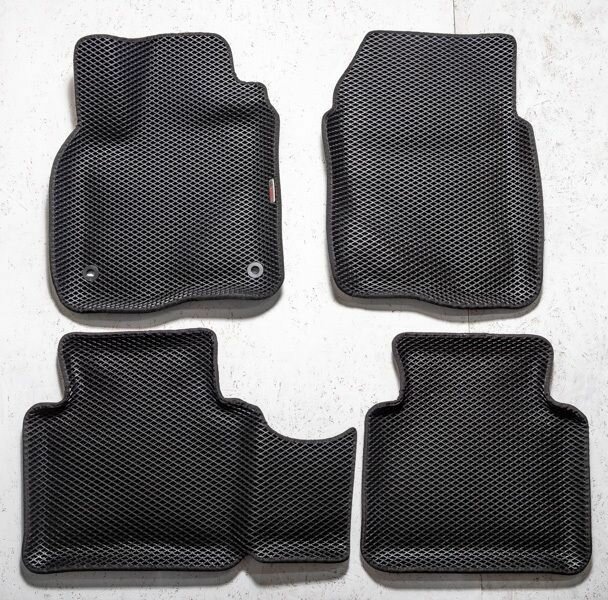 фото Ковры в салон 3D EVA для HONDA CR-V, V (2016-2021) Цвет Черный/Черный