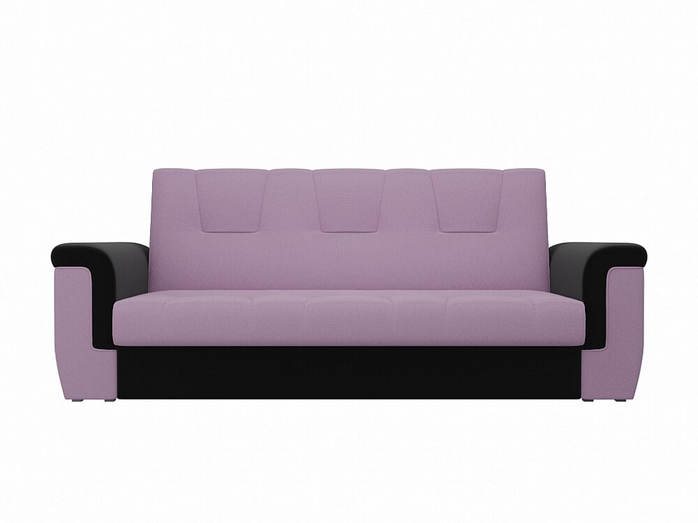 фото Прямой диван Эллиот Розово-Черный Микровельвет, механизм Книжка