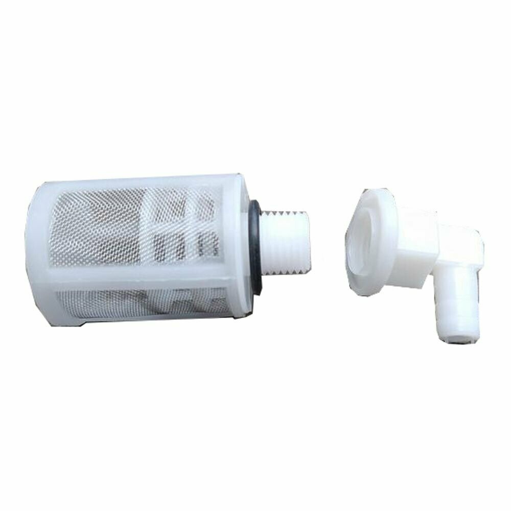 фото Запасная часть для электрических опрыскивателей "Умница" ОЭ-10л-Н, ОЭ-12,5л-Н, ОЭЛ-10, ОЭЛ-12,5 - фильтр в сборе с пластиковым уголком и резиновой прокладкой