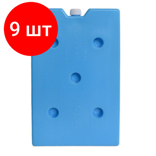 фото Комплект 9 штук, аккумулятор холода хтл-3-1.45 (от +2с до +8с) голубой 1.45 л термологика
