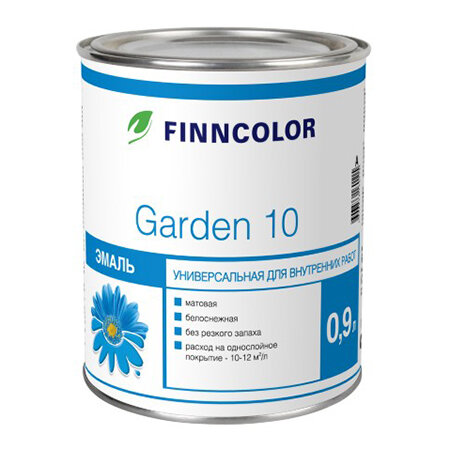 Finncolor GARDEN 10 / Финколор гарден 10 Универсальная матовая 0,9л База С