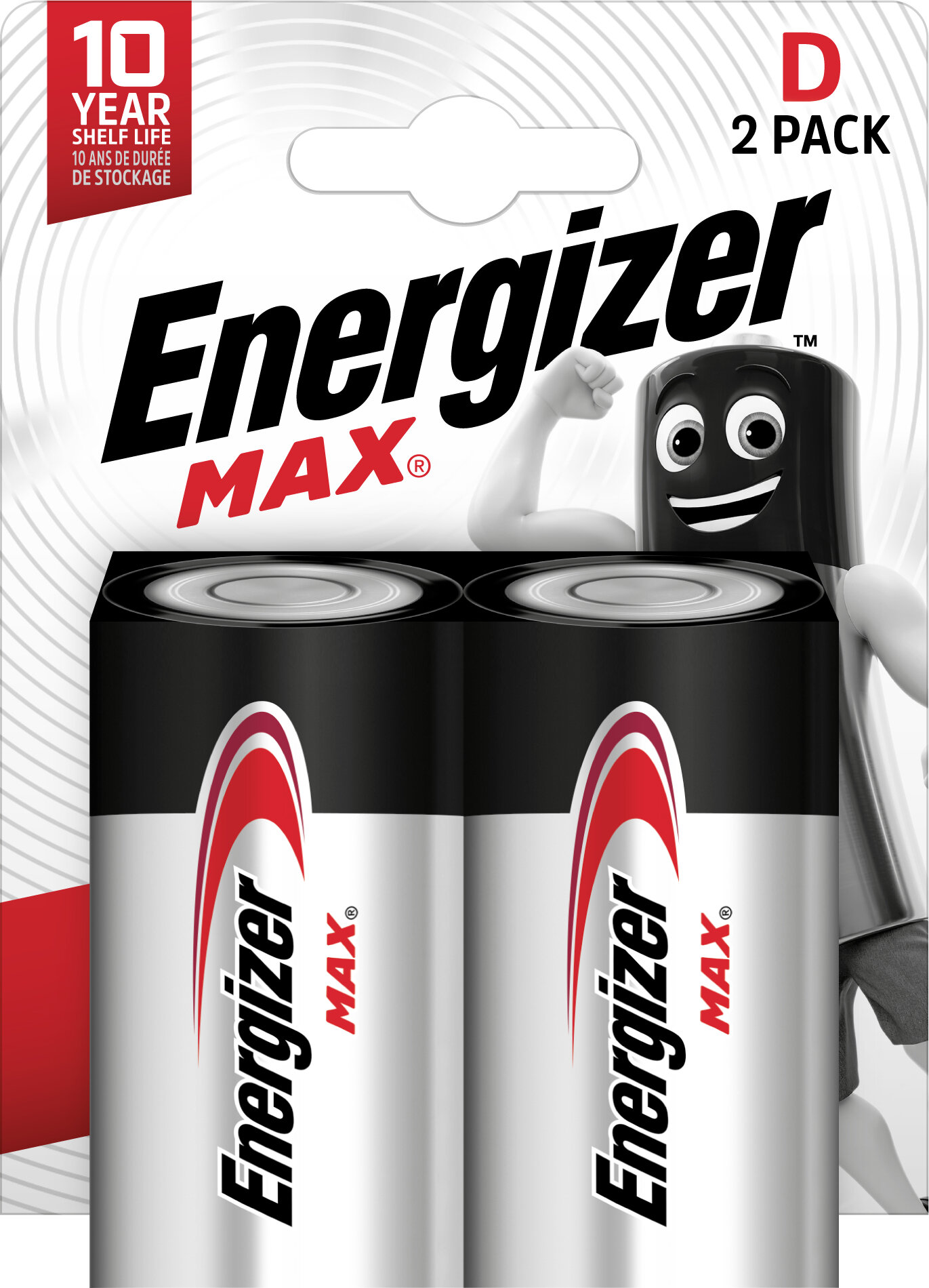 Батарея Energizer MAX D-LR20, 2 шт. D