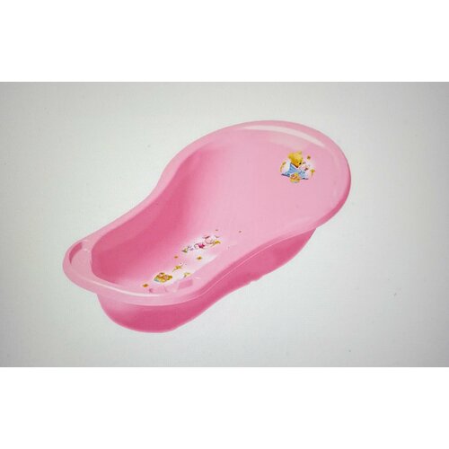 Ванночка детская Baby bath овальная со сливом ОКТ Disney baby 100х51х31 см, 0817, розовый Т