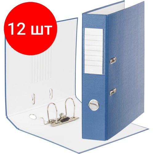 Комплект 12 штук, Папка-регистратор 75мм Attache Economy синий_бюджет, ПБП1 реестр б/мет угол папка регистратор 75мм attache economy зелен бюджет пбп1 мет угол реестр