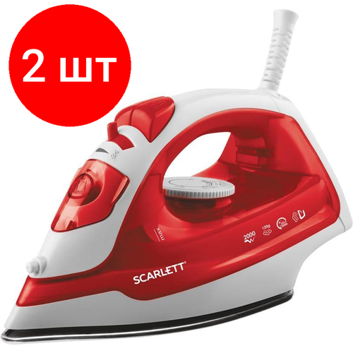 Комплект 2 штук Утюг Scarlett SC-SI30S08 подошва с покрытием из нержавеющей стали 2000 Вт 622000₽