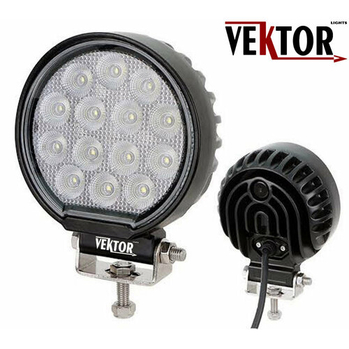 Светодиодная фара рабочего света VEKTOR LIGHTS 56 Вт (круглая)
