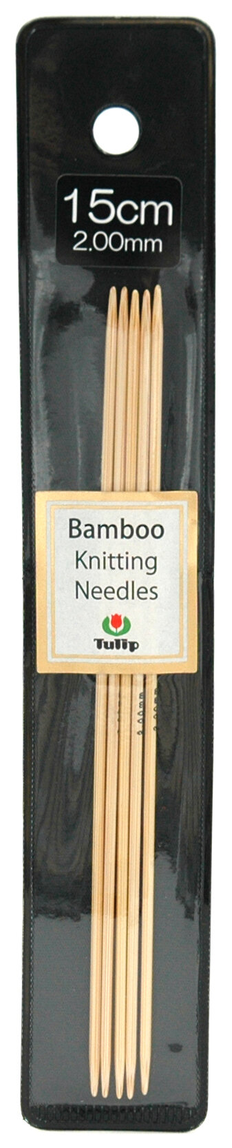 Спицы чулочные Bamboo 2 мм 15 см Tulip KND060200