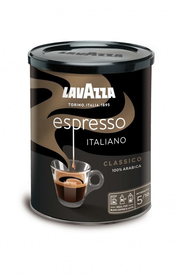 Кофе молотый Lavazza Espresso Italiano Classico, ж/б 250г