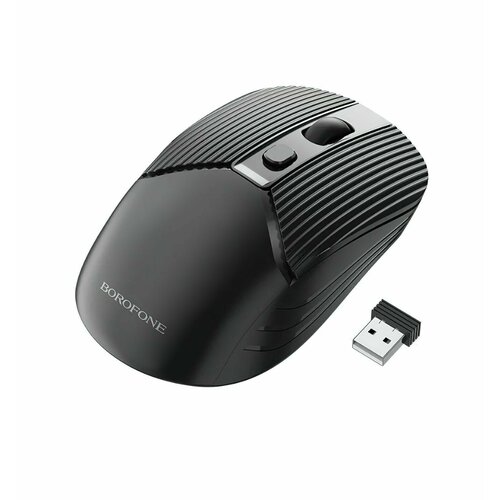 Мышь беспроводная BOROFONE BG5 Business USB 24ГГц черный 720₽