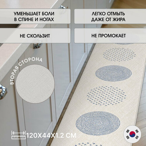 Коврик для кухни Kitchen Mat Голубые кружки 1204412 см 8500₽