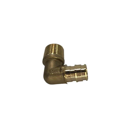 Угольник с наружной резьбой Usystems латунный для труб PE-Xa 16-R1/2"НР тип 1