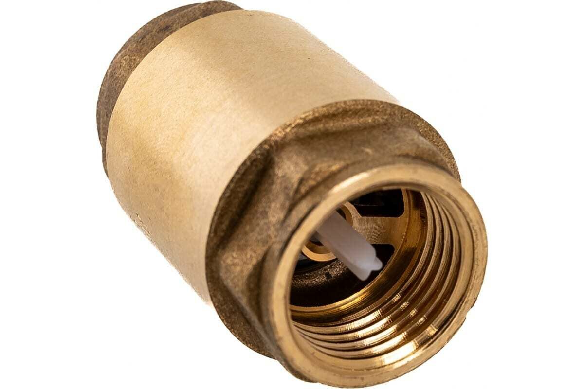фото Обратный клапан латунный дисковый пружинный плстиковый шток 3/4" Giacomini R60Y004