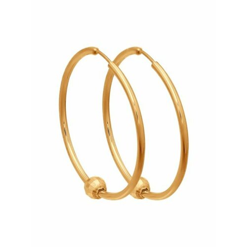 Серьги конго Dilight jewelry Золото красное, красное золото, 585 проба, золотой