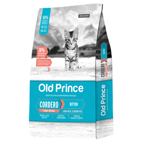 Old Prince сухой корм для котят ягненок и бурый рис + наполнитель Green PetCare Tofu 2.5 кг