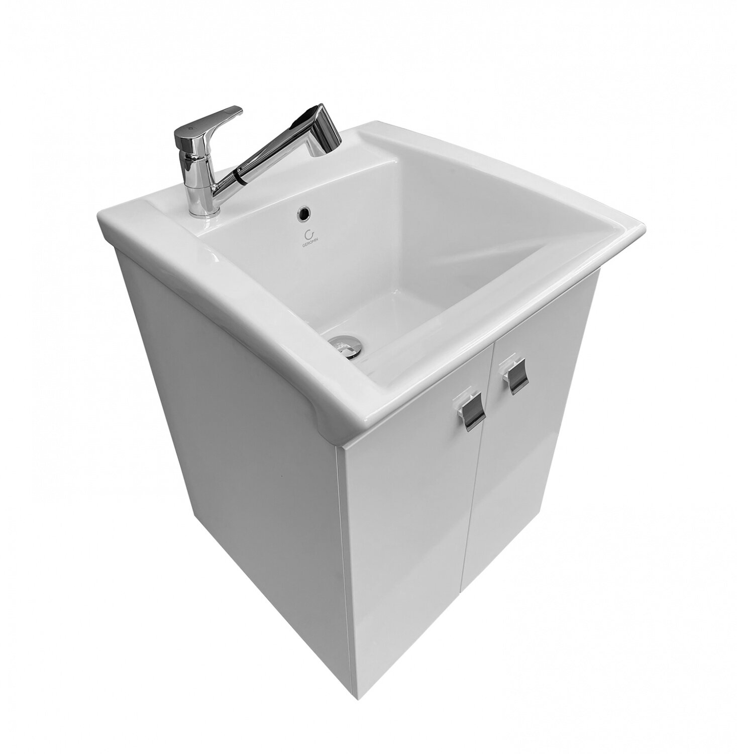 фото GEROMIN Specials YX6001MB - Раковина для стирки и хозяйственных нужд 60*60 см | в комплекте с тумбой