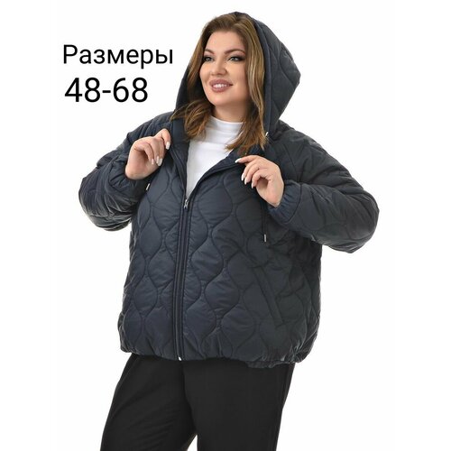 фото Куртка pretty woman яблоко, размер 58, синий