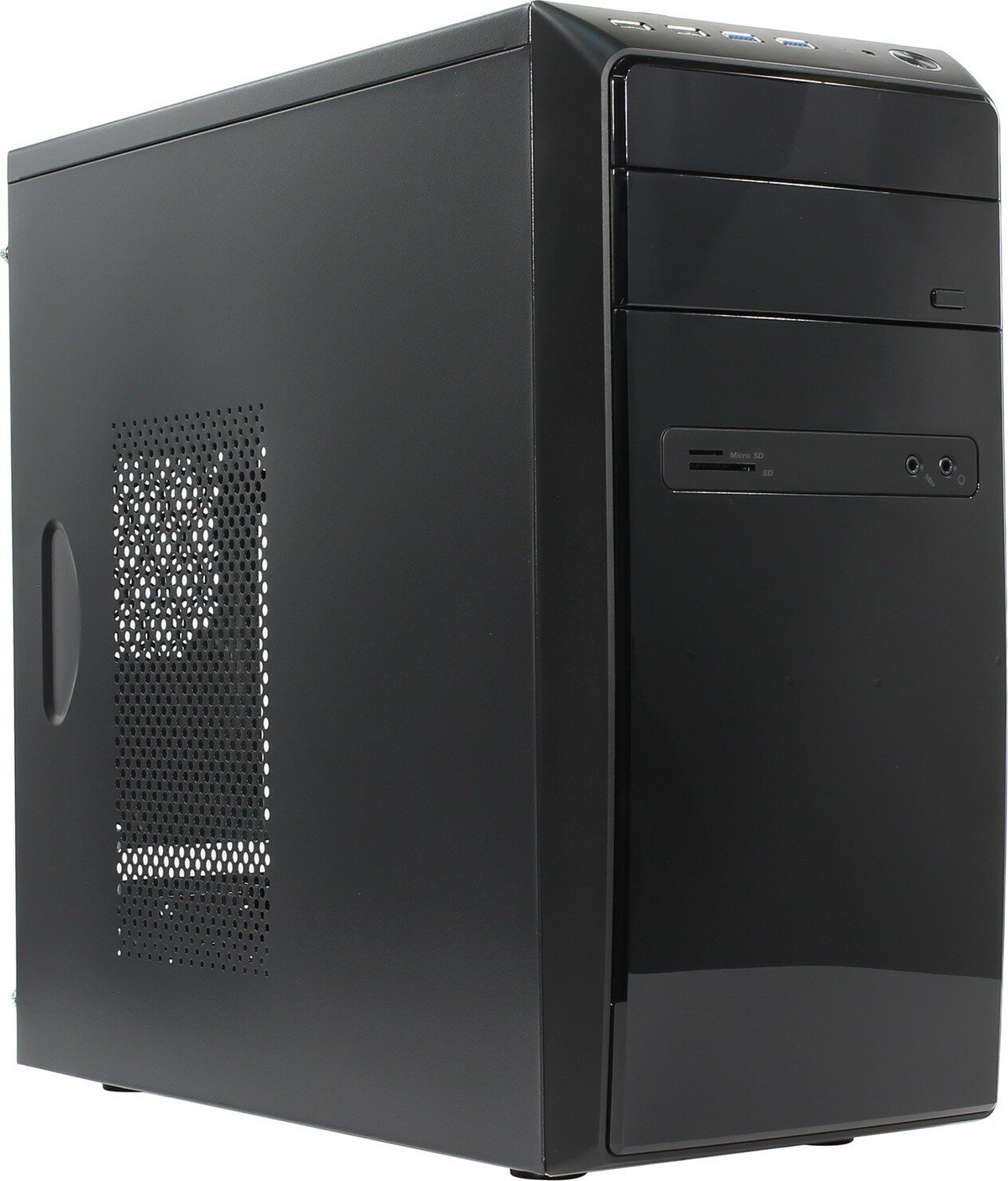 Корпус MiniTower Powerman ES726 Black PM-450ATX U2*2+U3*2+A(HD) mATX (6120259) - фото №17