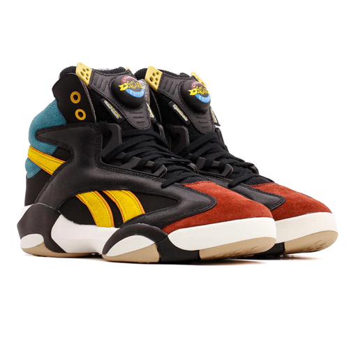 Кроссовки Reebok Shaq Attaq, размер 9 US, черный, коричневый