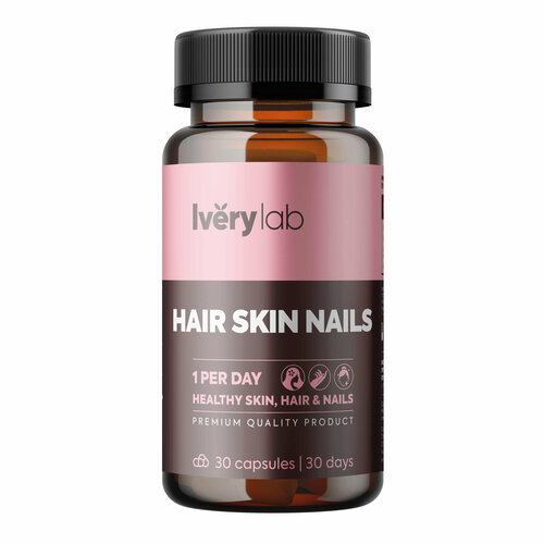 Витаминный комплекс HAIR SKIN NAILS Iverylab для волос, кожи и ногтей