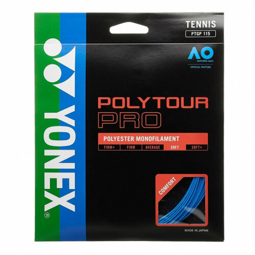 фото Струна для тенниса yonex 12m polytour pro, blue, 1.25