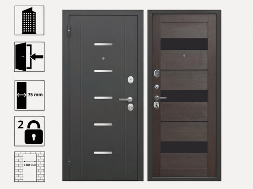 Изображение товара Дверь Ferroni Гарда муар, 7,5 см, с видеообзором, 860х2050 мм