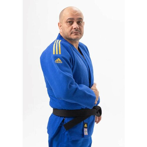 Кимоно  для дзюдо adidas, сертификат IJF, размер 170-175, синий