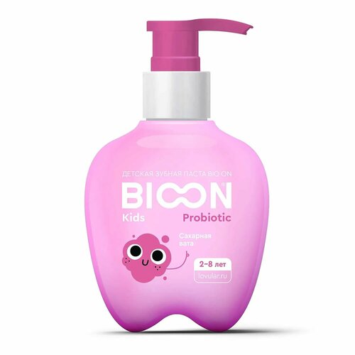 Зубная паста BIO ON с пробиотиком Сахарная вата 200г 2-8лет 2300₽