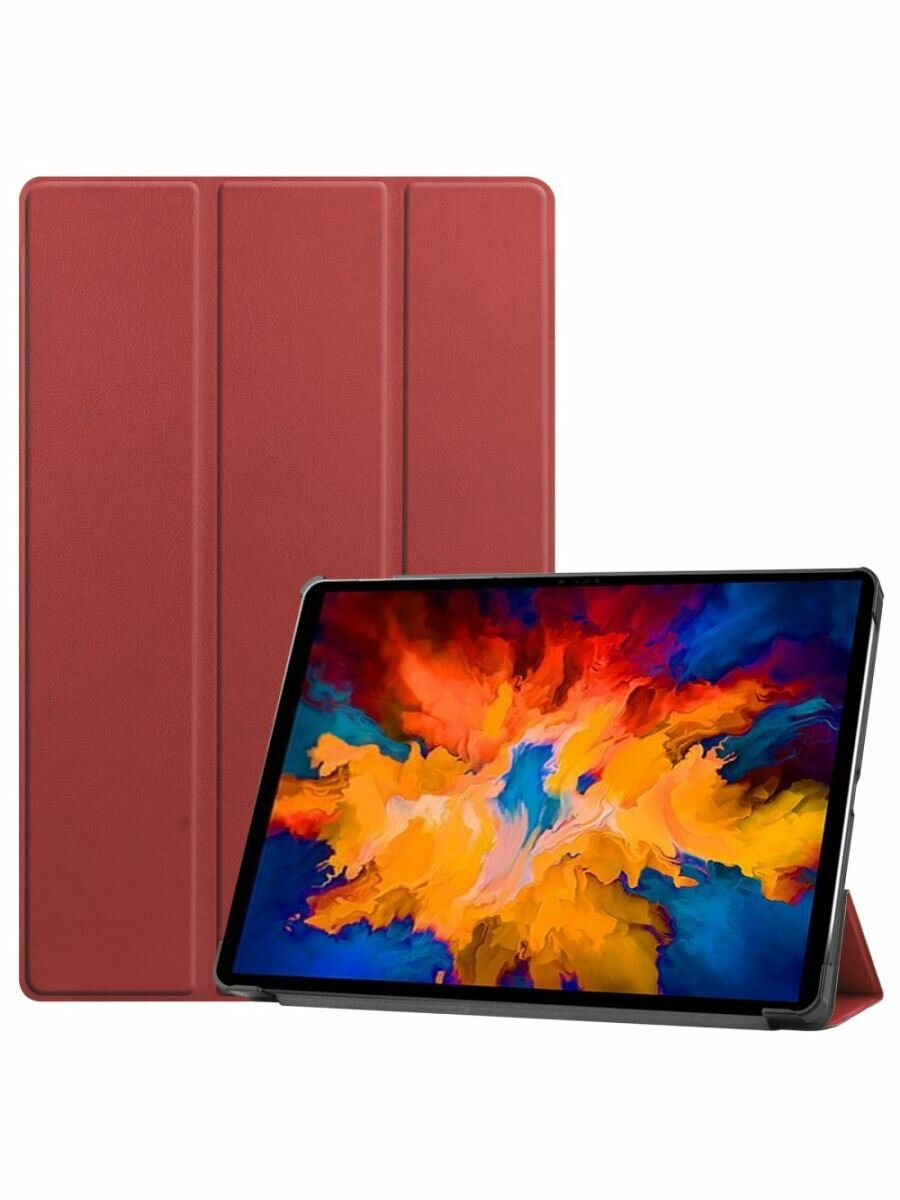 Brodef TriFold чехол книжка для Lenovo Tab P11 Pro TB-J706L Коричневый