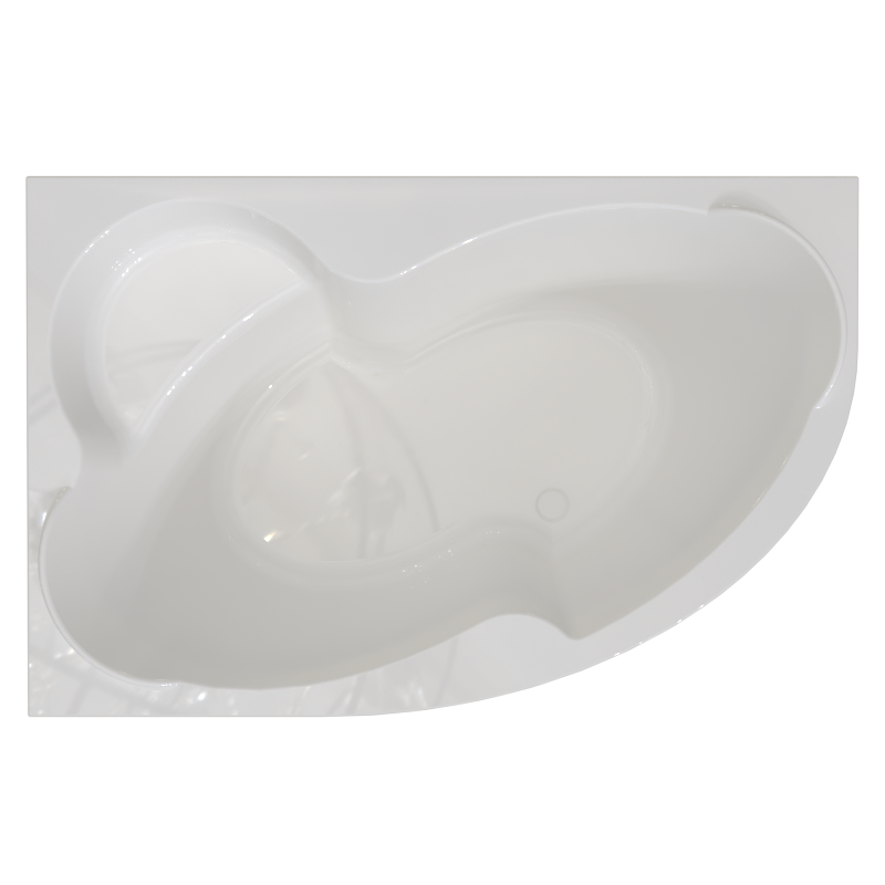 Акриловая ванна Радомир "Ирма" 160х105х66 см, левосторонняя, ванна + каркас + фронтальная панель гладкая