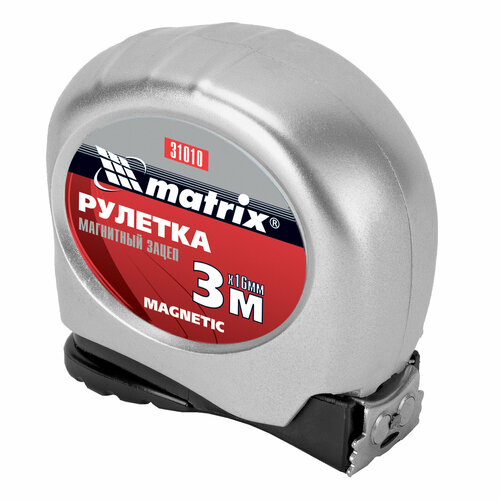 измерительная рулетка matrix autostop 32550 16 мм х3 м Измерительная рулетка matrix 31010, 16 мм х3 м