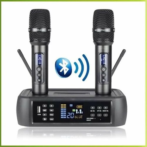 Madmic X-9 - вокальная универсальная радиосистема, 2 радиомикрофона, Bluetooth, AUX, Optical, Coax, Line In/Ot