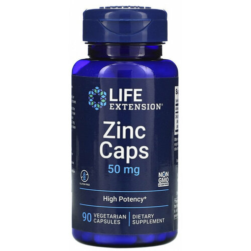 LIFE Extension Zinc Caps 50 mg, 90 капс.