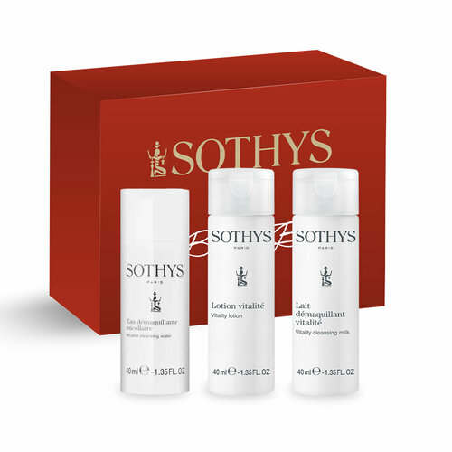 Sothys, Набор косметики: мицеллярная вода, молочко, тоник мицеллярная вода для лица vita udin 200 мл для снятия макияжа очищающее средство