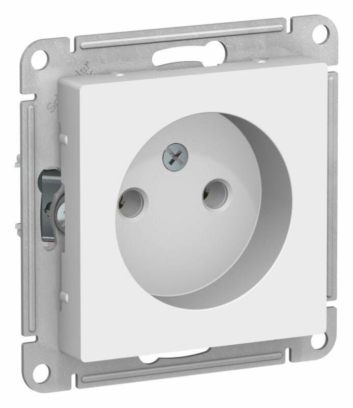 фото Розетка AtlasDesign 16А без заземл. без шторок механизм лотос SE ATN001341