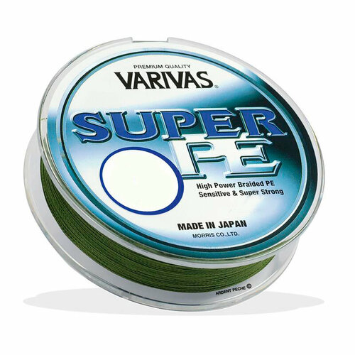 фото Varivas, шнур super pe, 135м, 9кг, green