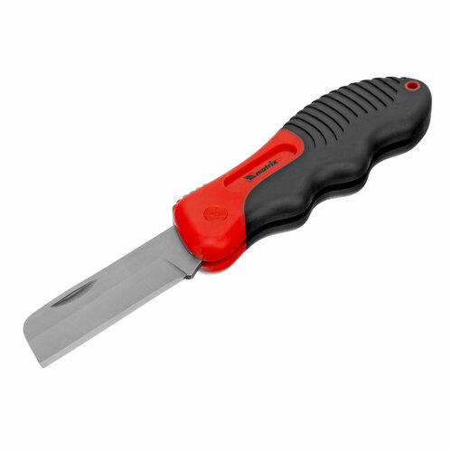 нож садовый 173 мм складной прямое лезвие деревянная рукоятка Нож электрика matrix 78987, 23 мм