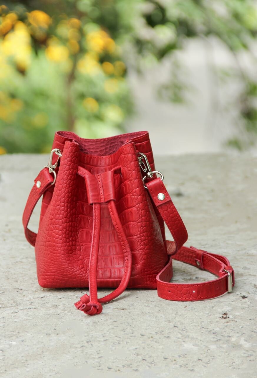 фото Сумка кисет женская