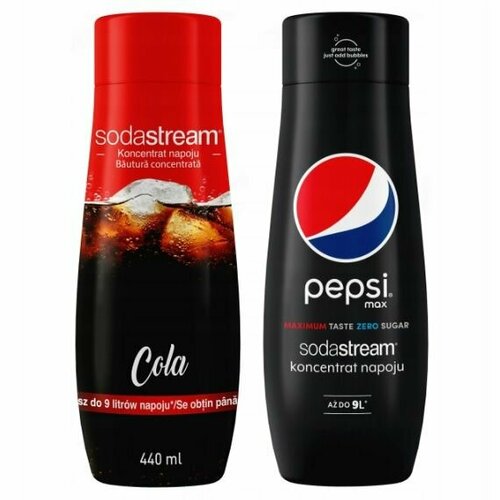 Сироп-концентрат SodaStream Cola+Pepsi Max 440 мл 2 шт