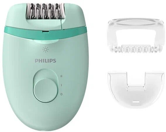 Эпилятор Philips BRE265 Satinelle Essential, зеленый