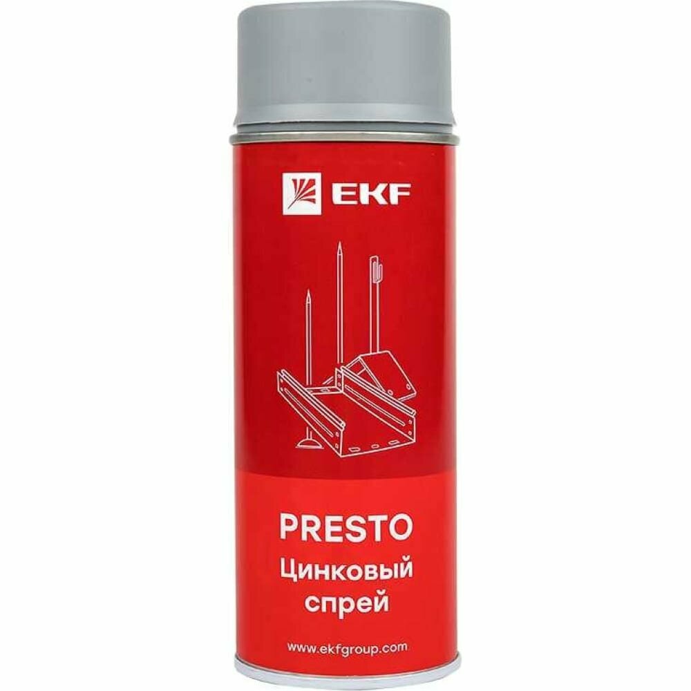 EKF Цинковый спрей "Presto" 400мл lp-zinc