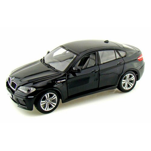 Машина Rastar BMW X6M, металлическая, масштаб 1:24, черная, двери и капот открываются машина rastar bmw x6m металлическая масштаб 1 24 черная двери и капот открываются