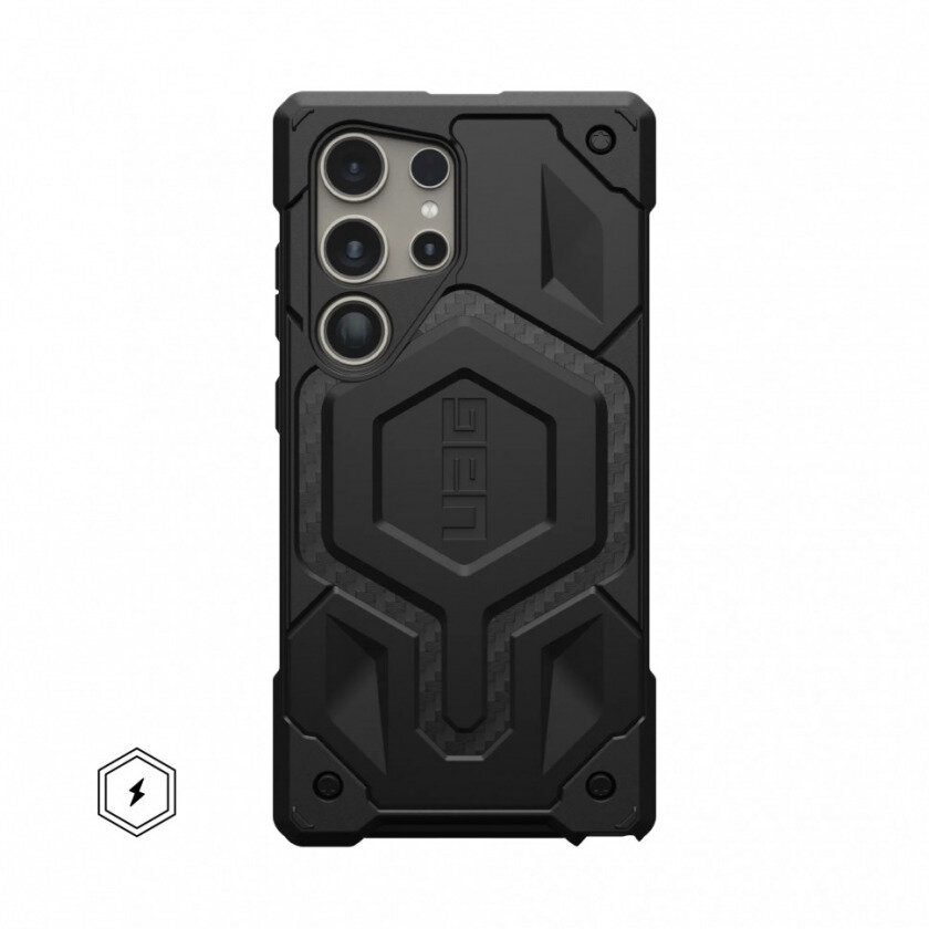 Чехол UAG Monarch Pro для Samsung Galaxy S24 Ultra (214416114242) карбон (Carbon Fiber)