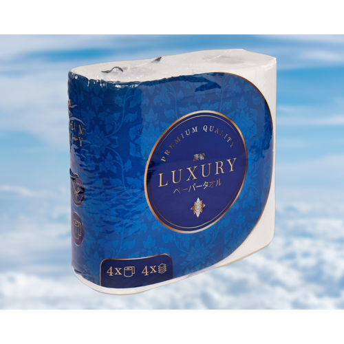 Туалетная бумага KAIDO Лакшери белая 4 слоя, 4 рулона, 150 листов