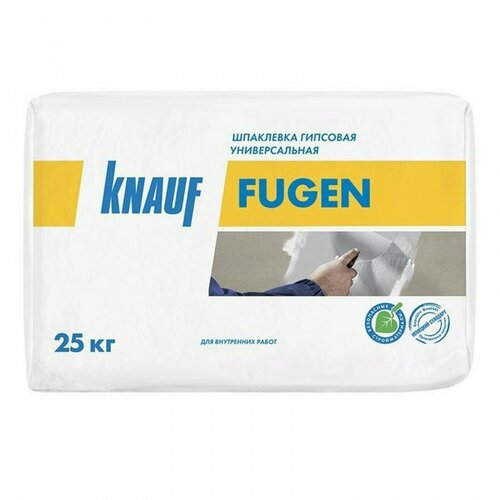 Шпаклевка гипсовая Knauf Фуген универсальная 25 кг, шт шпаклевка гипсовая knauf fugen 25 кг