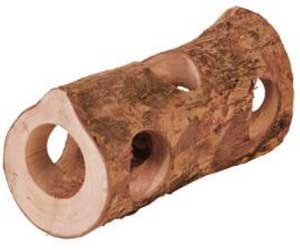 Игрушка для грызунов Trixie тоннель бревно береза большой 30см 6131