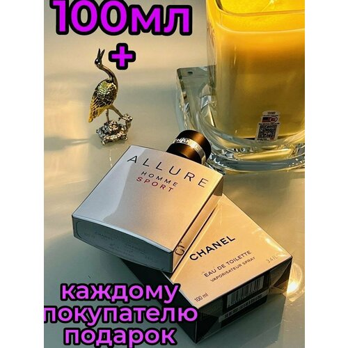 Парфюмерная вода ENCHANTED SCENTS Allure Homme Sport \Аллюр хом спорт\,100мл. туалетная вода enchanted scents allure homme sport по мотивам аромата chanel allure homme sport 100ml